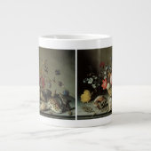Blume, Muscheln und Insekten Balthasar van der Ast Jumbo-Tasse (Vorderseite)