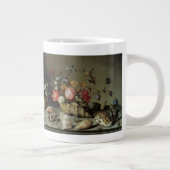 Blume, Muscheln und Insekten Balthasar van der Ast Jumbo-Tasse (Rechts)