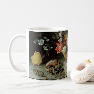 Blume, Muscheln und Insekten Balthasar van der Ast Kaffeetasse
