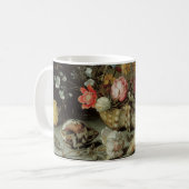 Blume, Muscheln und Insekten Balthasar van der Ast Kaffeetasse (Vorderseite Links)