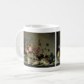 Blume, Muscheln und Insekten Balthasar van der Ast Kaffeetasse (Vorderseite Links)