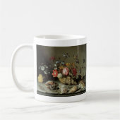 Blume, Muscheln und Insekten Balthasar van der Ast Kaffeetasse (Links)