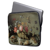 Blume, Muscheln und Insekten Balthasar van der Ast Laptopschutzhülle (Vorderseite Links)