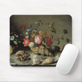 Blume, Muscheln und Insekten Balthasar van der Ast Mousepad (Mit Mouse)