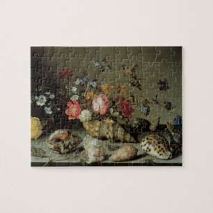 Blume, Muscheln und Insekten Balthasar van der Ast Puzzle
