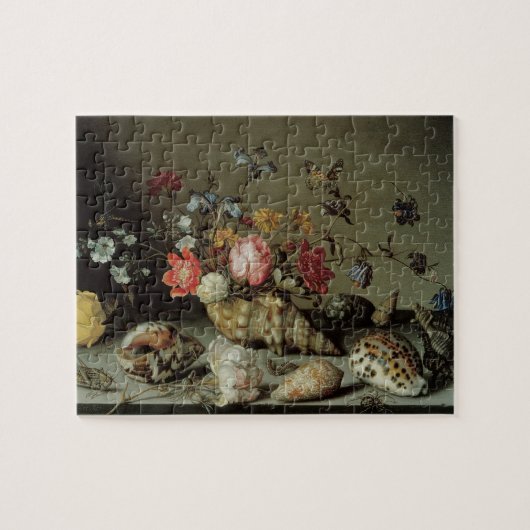 Blume, Muscheln und Insekten Balthasar van der Ast Puzzle (Horizontal)