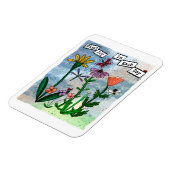 Blume, Musical Notes und Joy Artwork Magnet (Linke Seite)