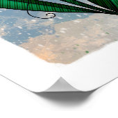 Blume, Musical Notes und Joy Artwork Poster (Ecke)