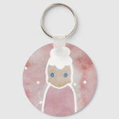 Blume müssen weiß sein schlüsselanhänger (Vorderseite)