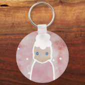 Blume müssen weiß sein schlüsselanhänger (Vorderseite)