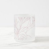 Blume Muster 10 Mattglastasse (Mittel)