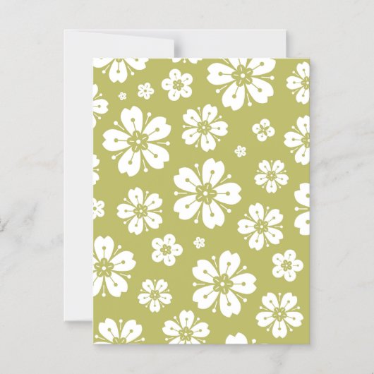 Blume Muster 1 Magneteinladung (Vorderseite)