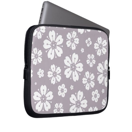 Blume Muster 2 Laptopschutzhülle (Vorne Rechts)