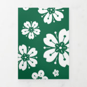 Blume Muster 3 Dreifach Gefaltete Urlaubskarte (Cover)