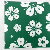 Blume Muster 3 Dreifach Gefaltete Urlaubskarte (Innen Erste Seite)