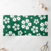 Blume Muster 3 Dreifach Gefaltete Urlaubskarte (Innenseite)