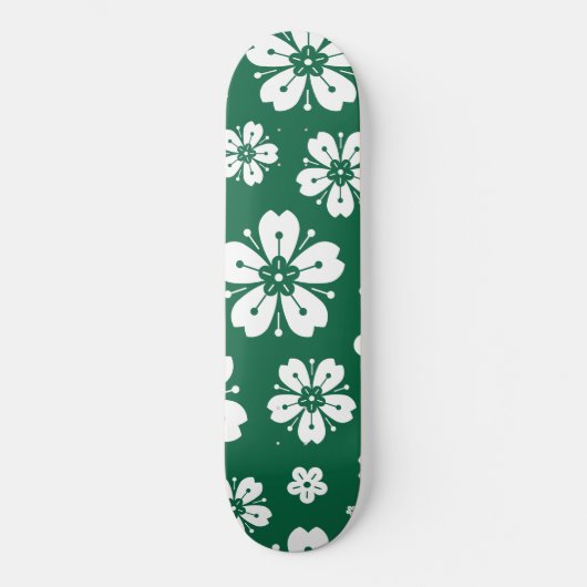 Blume Muster 3 Skateboard (Vorderseite)
