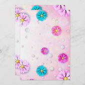 Blume Muster 7 Dankeskarte (Vorne/Hinten)