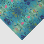 Blume Muster 7 Entsprechende Blasen Cuddlebuns Seidenpapier (Detail)