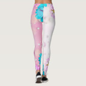 Blume Muster 7 Leggings (Rückseite)