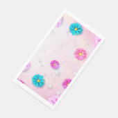 Blume Muster 7 Serviette (Ecke)