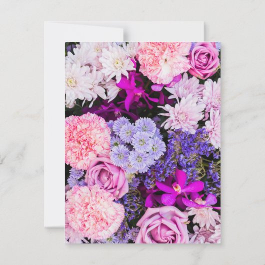 Blume Muster 8 Mitteilungskarte (Rückseite)