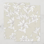 Blume Muster 9 Dankeskarte (Vorne/Hinten)