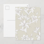 Blume Muster 9 Feiertagspostkarte (Vorne/Hinten)
