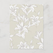 Blume Muster 9 Feiertagspostkarte (Vorderseite)