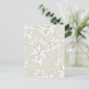 Blume Muster 9 Postkarte