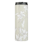 Blume Muster 9 Thermosbecher (Rückseite)