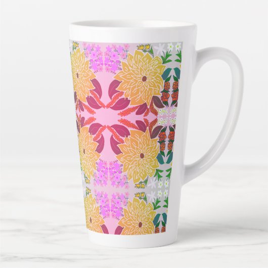 Blume Muster Aluminiumflasche Milchtasse (Rechts)