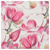 Blume Muster Aquarellfarbe Rosa Stoff (Nahaufnahme)