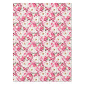 Blume Muster Aquarellfarbe Rosa Tischdecke (Vorderseite)