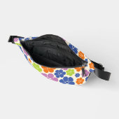 Blume Muster - Blau, orange, Lila, grün Bauchtasche (Offen)