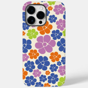 Blume Muster - Blau, orange, Lila, grün Case-Mate iPhone 14 Pro Max Hülle