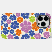 Blume Muster - Blau, orange, Lila, grün Case-Mate iPhone Hülle (Rückseite (Horizontal))