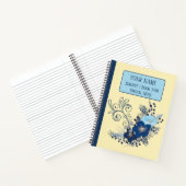 Blume Muster, Blumenkomposition Notebook Notizblock (Innenseite)