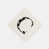 Blume Muster Buchstabe C Serviette (Ecke)