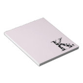 Blume Muster Buchstabe K Notizblock (angewinkelt)