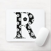 Blume Muster Buchstabe R Mousepad (Mit Mouse)
