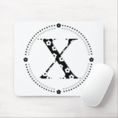 Blume Muster Buchstabe X Mousepad (Mit Mouse)