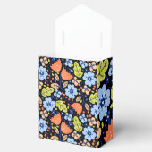 Blume Muster bunt leuchtend Geschenkschachtel (Geöffnet)