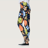 Blume Muster bunt leuchtend Leggings (Links)