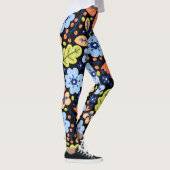 Blume Muster bunt leuchtend Leggings (Rechts)