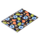 Blume Muster bunt leuchtend Notizblock (Linke Seite)