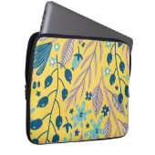 Blume Muster bunt leuchtend schön Laptopschutzhülle (Vorne Rechts)