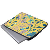 Blume Muster bunt leuchtend schön Laptopschutzhülle (Vorne Knopf)
