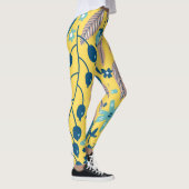 Blume Muster bunt leuchtend schön Leggings (Rechts)