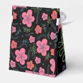 Blume Muster bunt schön Geschenkschachtel (Rückseite)